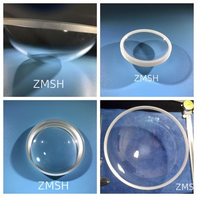 Domine di zaffiro a cristallo singolo Al2O3 Resistenza agli impatti UV Fenestre di zaffiro emisfero