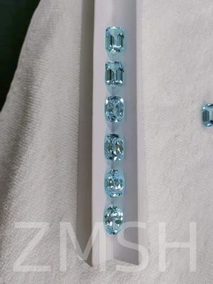 Blu cielo Sapphire artificiale a fila Cristallo Gemma Blu chiaro per gioielli