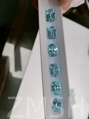 Blu cielo Sapphire artificiale a fila Cristallo Gemma Blu chiaro per gioielli