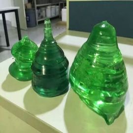 Singolo artificiale verde del cristallo di zaffiro del laser per la dimensione su misura del vetro dell'orologio