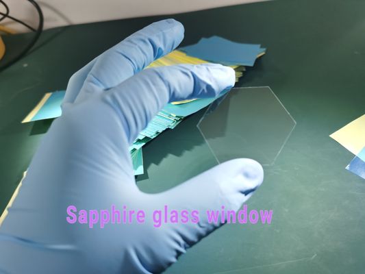 Resistenza di Sapphire Optical Window Wafer Chemical di spessore del poligono 100um