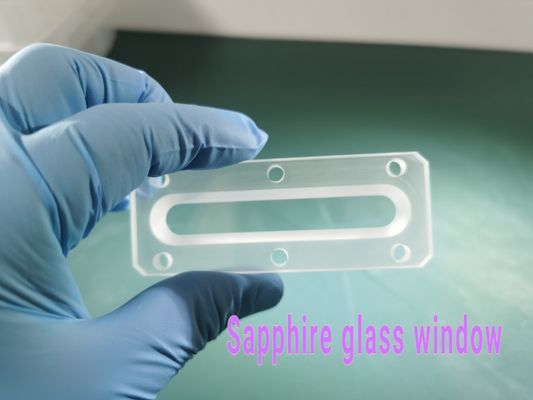 Osservazione Sapphire Glass Window dell'attrezzatura con il foro di punto