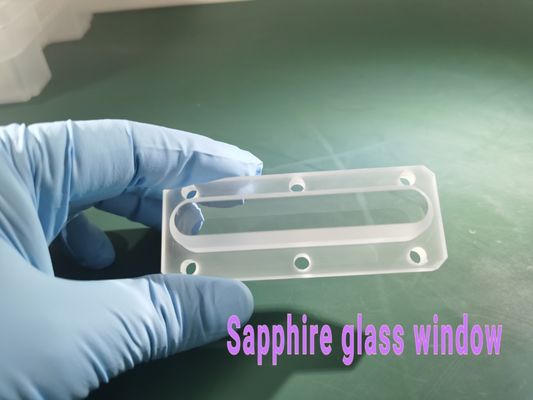 Osservazione Sapphire Glass Window dell'attrezzatura con il foro di punto