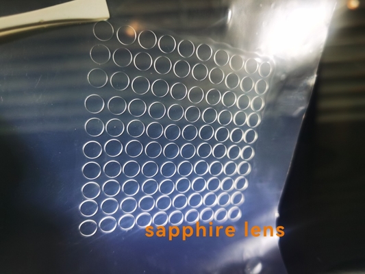 Al2O3 Custom Single Crystal Sapphire Laser Cut Windows Glass Dia5.5 x 0.5mmt DSP