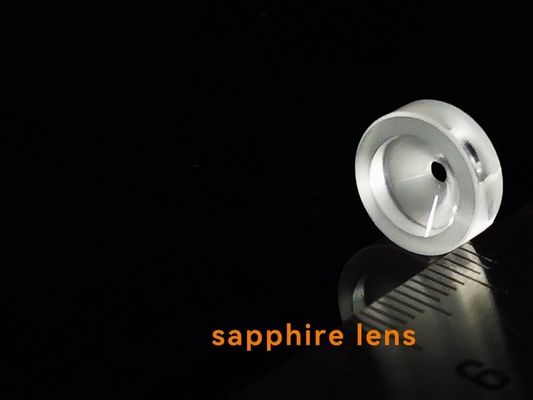 Monocristallo lucidato/non lucidato a forma di ventaglio di Sapphire Lens Glasses Al 2O3