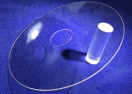 Sapphire Optical Windows Quartz Customized trasparente circolare Sapphire Lens Wafer With Hole