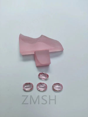 Corallo / Rosa Rosa Zaffiro Crudo / Roughgem Cristallo Laboratorio Prodotto Per Gioielli Accessori