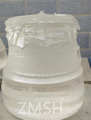 Sapphire Al2O3 Ingots 80KG 200KG 400KG KY Metodo di crescita per la lavorazione dei componenti di zaffiro