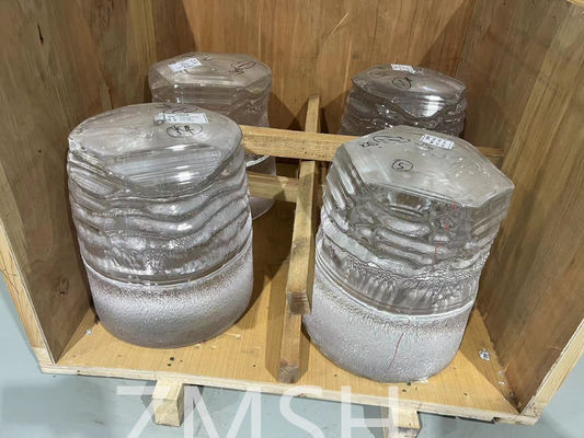 Sapphire Al2O3 Ingots 80KG 200KG 400KG KY Metodo di crescita per la lavorazione dei componenti di zaffiro