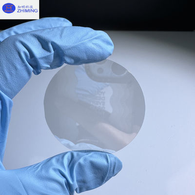 Wafer al carburo di silicio Dimensione personalizzata Semi isolante Wafer al SiC Quasi incolore Trasparente Resistenza ad alta pressione
