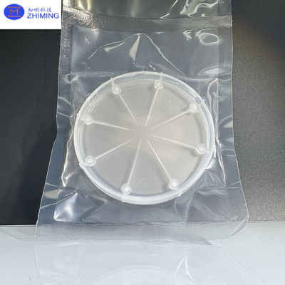 Wafer al carburo di silicio Dimensione personalizzata Semi isolante Wafer al SiC Quasi incolore Trasparente Resistenza ad alta pressione