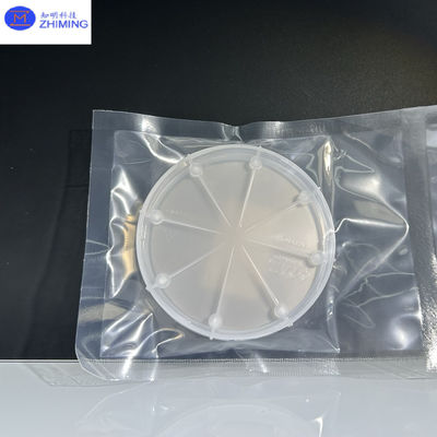 Wafer al carburo di silicio Dimensione personalizzata Semi isolante Wafer al SiC Quasi incolore Trasparente Resistenza ad alta pressione