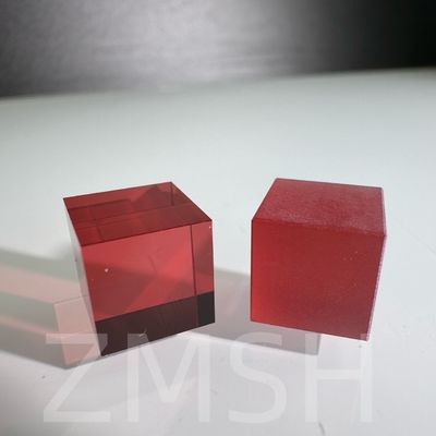 Coltivazione artificiale dopato colore zaffiro AL2O3 Metodo CZ personalizzato Rubino Blu Padparadscha