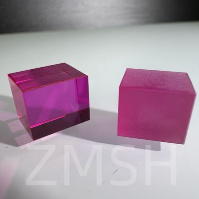 Coltivazione artificiale dopato colore zaffiro AL2O3 Metodo CZ personalizzato Rubino Blu Padparadscha