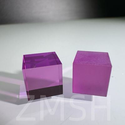 Coltivazione artificiale dopato colore zaffiro AL2O3 Metodo CZ personalizzato Rubino Blu Padparadscha