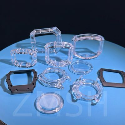 Coltivazione artificiale dopato colore zaffiro AL2O3 Casse orologiere blu trasparente rubino