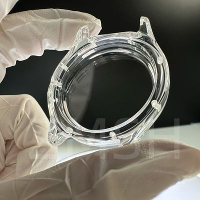 Coltivazione artificiale dopato colore zaffiro AL2O3 Casse orologiere blu trasparente rubino
