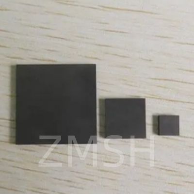 5×5 mm 10×10 mm Wafer SiC 4H-P 6H-P 3C-N tipo di produzione di grado di ricerca di grado di dummy