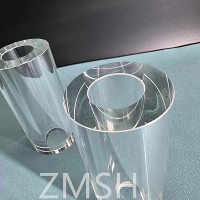 Tubo di zaffiro OD50mm ID25.4mm Lunghezza 100mm AL2O3 Asse C Metodo KY Mohs 9.0 Personalizzazione