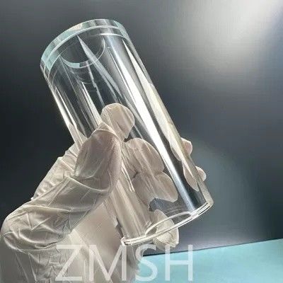 Tubo di zaffiro OD50mm ID25.4mm Lunghezza 100mm AL2O3 Asse C Metodo KY Mohs 9.0 Personalizzazione