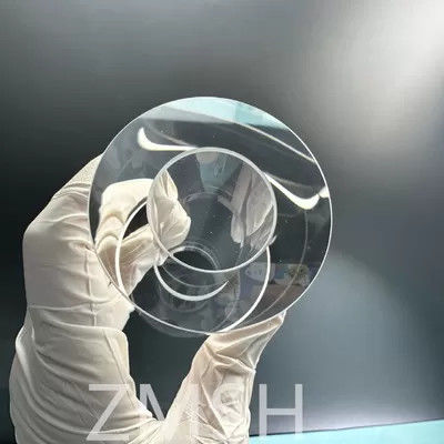Tubo di zaffiro OD50mm ID25.4mm Lunghezza 100mm AL2O3 Asse C Metodo KY Mohs 9.0 Personalizzazione