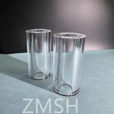 Tubo di zaffiro OD50mm ID25.4mm Lunghezza 100mm AL2O3 Asse C Metodo KY Mohs 9.0 Personalizzazione