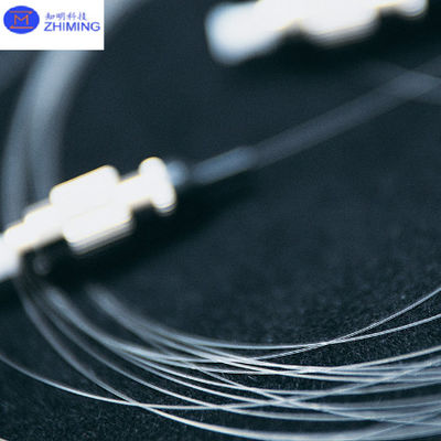 Fibra ottica di zaffiro Dia 25-500um Orientamento della fibra asse C Trasmissione > 80% Alta resistenza alle radiazioni