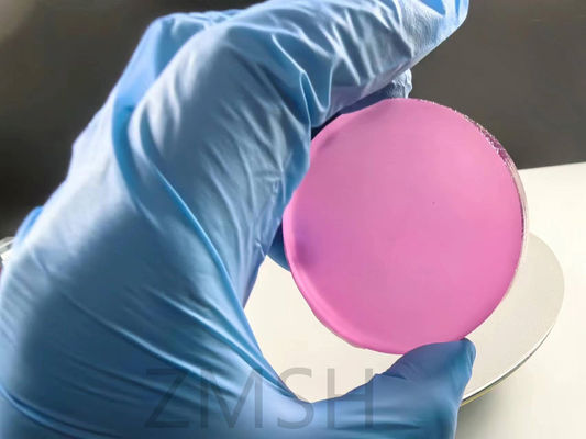 Sapphire rosa Gemstone sintetico Sakura Rosa Materia prima per la produzione di gioielli Durezza di Mohs di 9