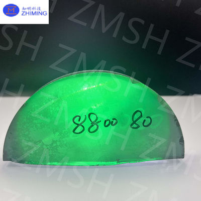 Verde smeraldo Moissanite SiC cristallo singolo durezza Mohs 9,25 Moissanite materia prima per gioielli