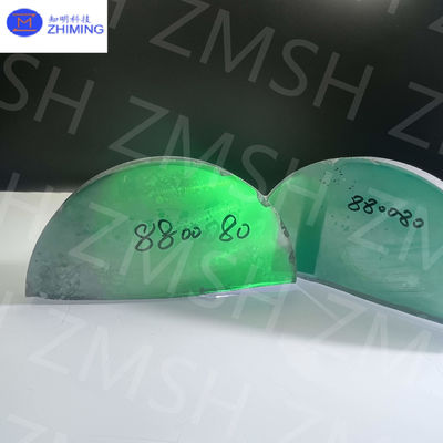 Verde smeraldo Moissanite SiC cristallo singolo durezza Mohs 9,25 Moissanite materia prima per gioielli