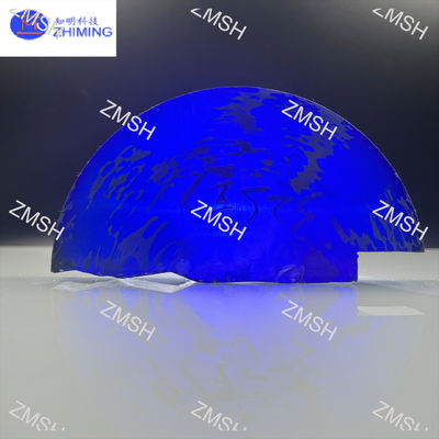 Moissanite Gema grezza royale blu sintetica SiC monocristallo Mohs Durezza 9,25 Materie prime per gioielli