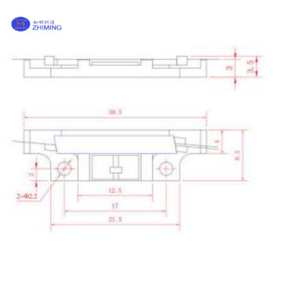 Modulatore di guida d'onda Y del niobato di litio (LiNbO3) / basso Vπ 3,5V / alto PER 25dB / compatibile con FOG, FOCT, comunicazione quantistica