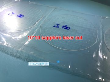 lente protettiva di laboratorio di 10x10/7x7mm dell'attrezzatura dello zaffiro del laser di vetro della macchina fotografica scientifica di taglio