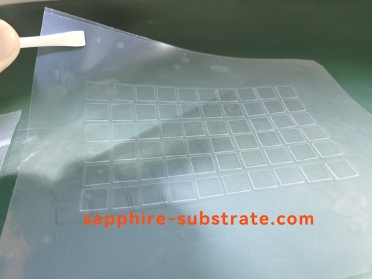 il lato del doppio di 10*10*0.1mmt 100um ha lucidato Sapphire Substrate principale a 2 pollici
