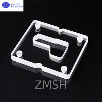 Buon prezzo Piastre di quarzo fuso sagomate su misura con fori passanti ottici in linea