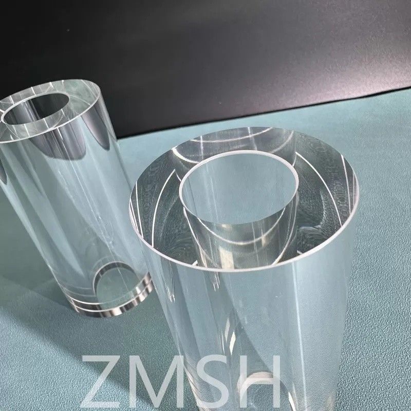 Tubo di zaffiro OD50mm ID25.4mm Lunghezza 100mm AL2O3 Asse C Metodo KY Mohs 9.0 Personalizzazione
