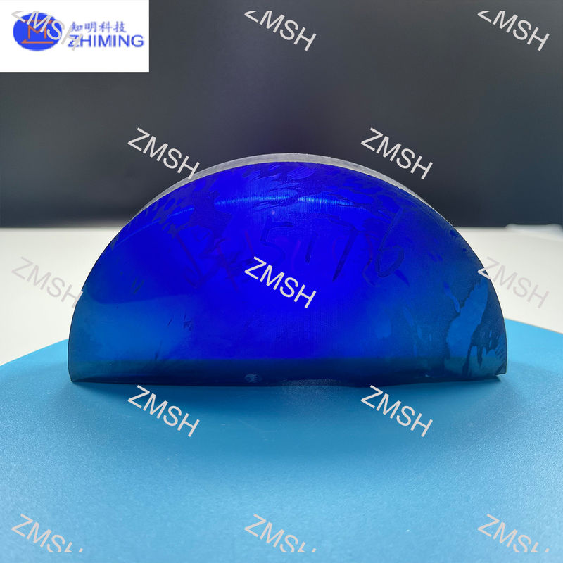 Moissanite Gema grezza royale blu sintetica SiC monocristallo Mohs Durezza 9,25 Materie prime per gioielli