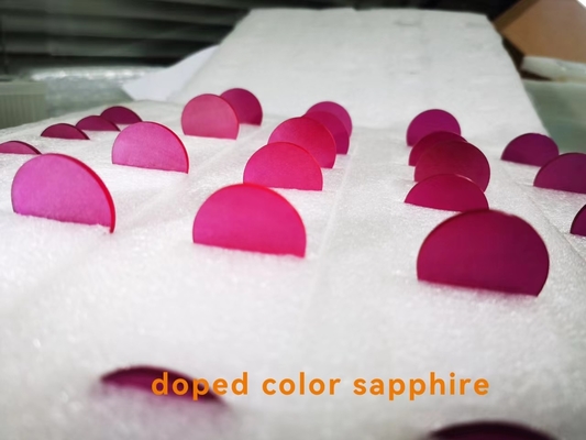 Fe variopinto di Ruby Doped Sapphire Crystal Materials/Ti/Cr