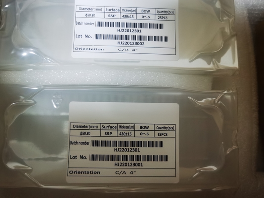 Buon prezzo Grado zero a 4 pollici a 3 pollici a 2 pollici di Sapphire Wafers For Optical Thickness 400um DSP SSP in linea