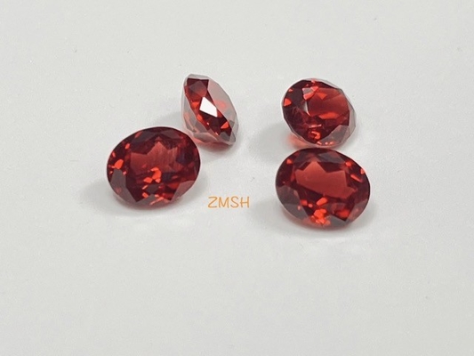 Buon prezzo Taglio rosso Gem Stone Rectangle sintetico/forma ovale Sapphire Corundum Material blu in linea