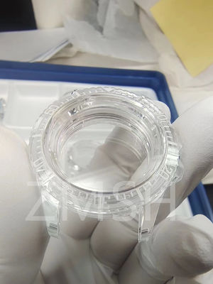 Trasparente / Blu / Verde Rotondo Quadrato Ovale Zaffiro Cassa Orologio Durabilità Resistenza all' acqua Resistenza agli urti