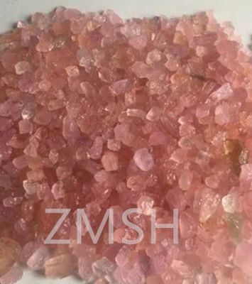 Rosa pesche Gemma grezza sintetica con Durezza di Mohs 9 Personalizzazione per gioielli