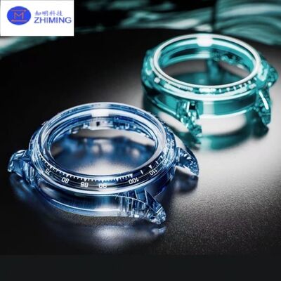 Buon prezzo Cassa orologiera Moissanite Carburo di silicio trasparente (SiC) Orologi di lusso In linea