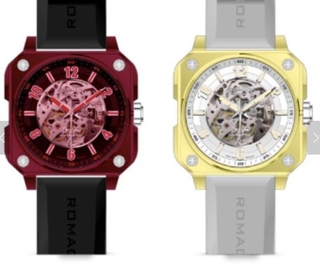 Buon prezzo Vetro zaffiro rosso singolo, cristallo di orologio in zaffiro trasparente personalizzato in linea