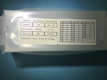 Buon prezzo Wafer a 2 pollici del nitruro di gallio di DSP SSP modelli epitassiali di asse dello zaffiro di un GaN dei substrati in linea