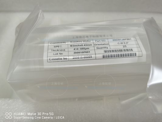 Buon prezzo grado ottico Sapphire Wafer del substrato di asse di 430um C in linea