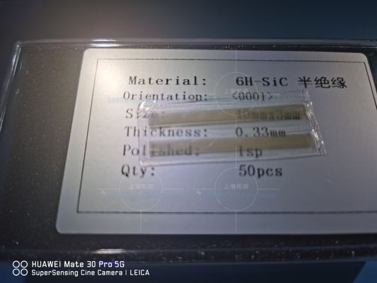 Buon prezzo 9,4 durezza sic Chips Silicon Carbon Wafers ottico in linea