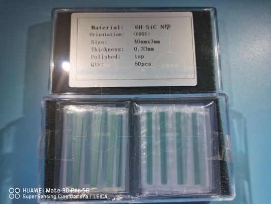 Buon prezzo Chip ottici del quadrato 40x3mmt 6 H-N Sic Silicon Carbon in linea