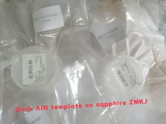 Buon prezzo Wafer a 2 pollici di strato del modello di Sapphire Substrate AlN per i dispositivi di 5G BAW in linea