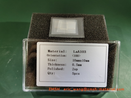 Buon prezzo 0.5mm LaAlO3 Crystal Wafers LAO Single Crystal Substrate in linea